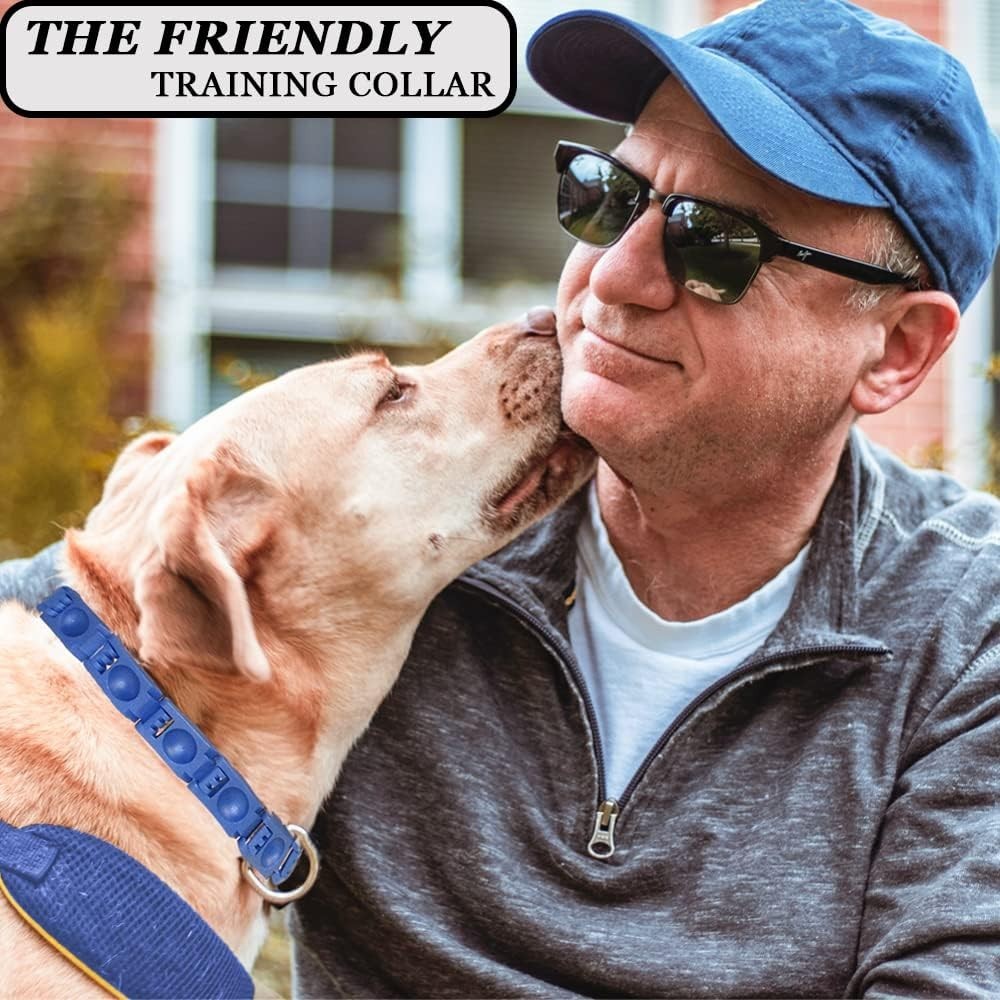 Extra Link Adjustable Training Collar in Blue for Medium, Large & X-Large Dogs