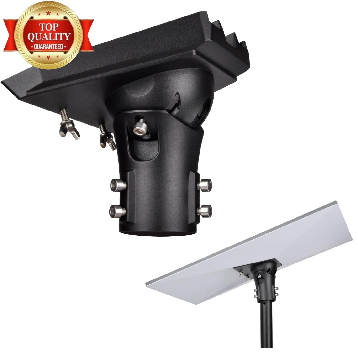 Adjustable Pipe Adapter for Starlink Gen 3/Standard 4/4X Dish,Black | Pole Mount