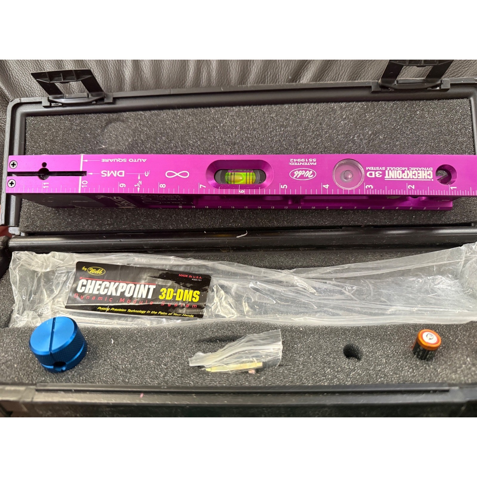 Checkpoint 3D-DMS Dynamic Module System Laser Level Purple Anodized Aluminum USA