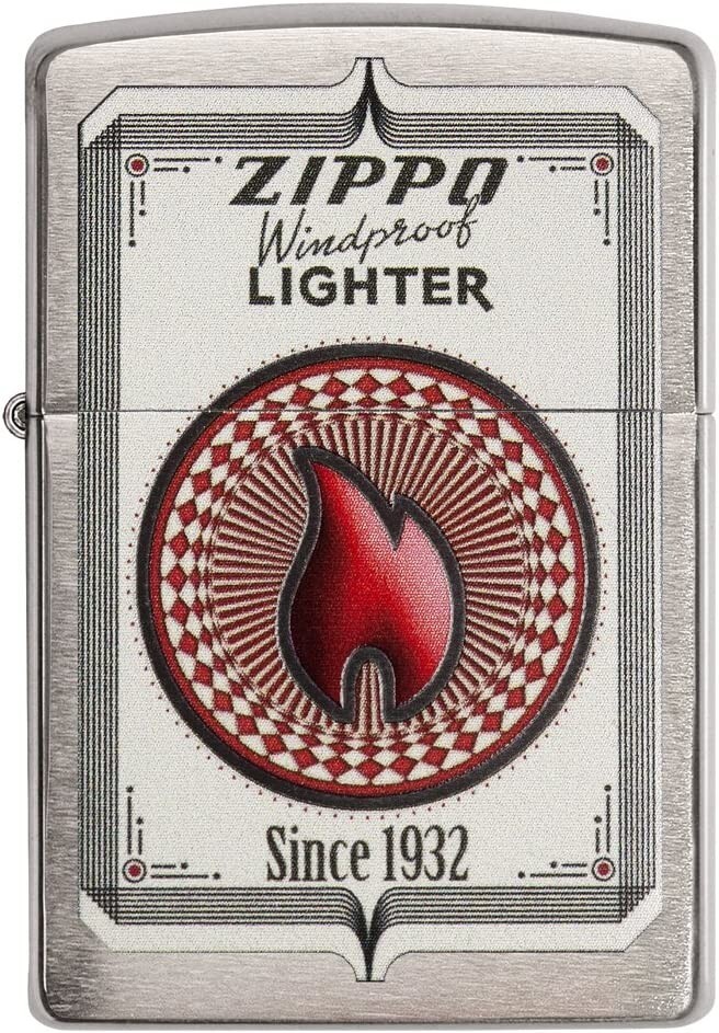 Zippo Trading Cards Brushed Chrome 28831