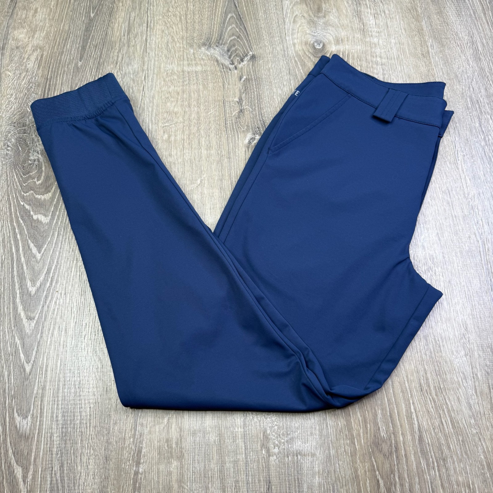Tee Up Mens Blue Flat Front Slash Pocket USA Made Outdoor Jogger Pants Size 30