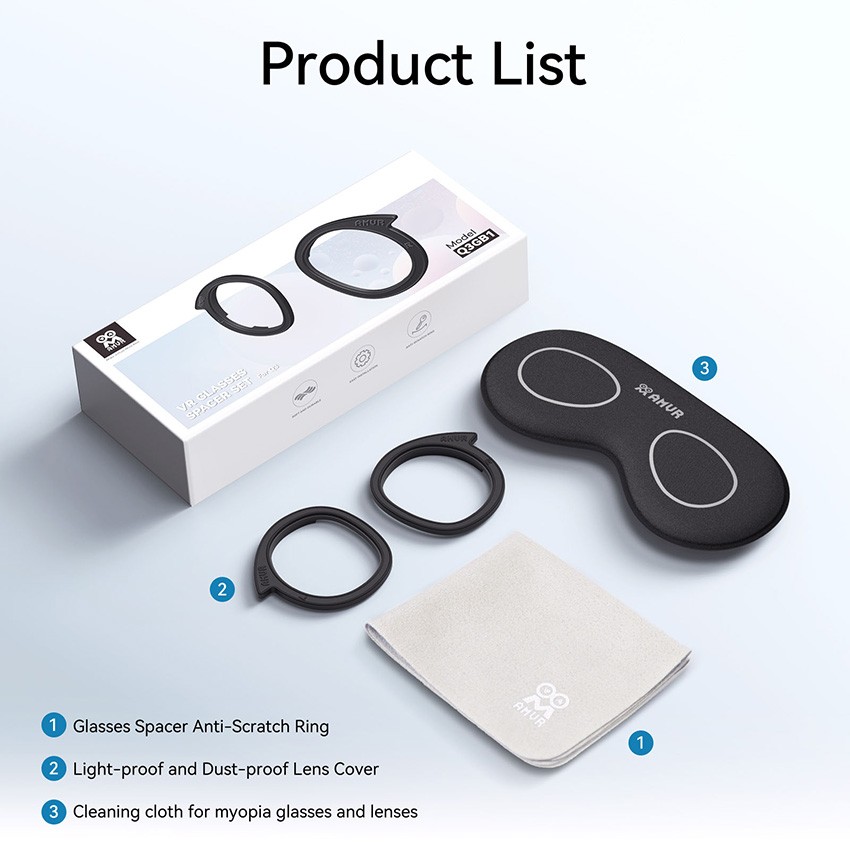 For Quest 3 VR Glasses Lens Protector Frame Cover VR Headset Dust Proof Shield
