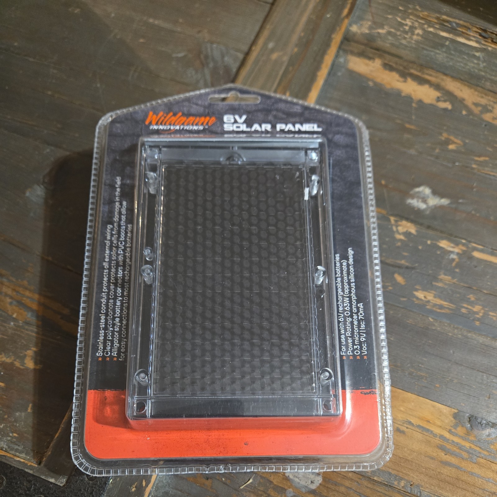 Wildgame Innovations 6V Solar Panel Battery Charger for Game Feeder WGISO0010