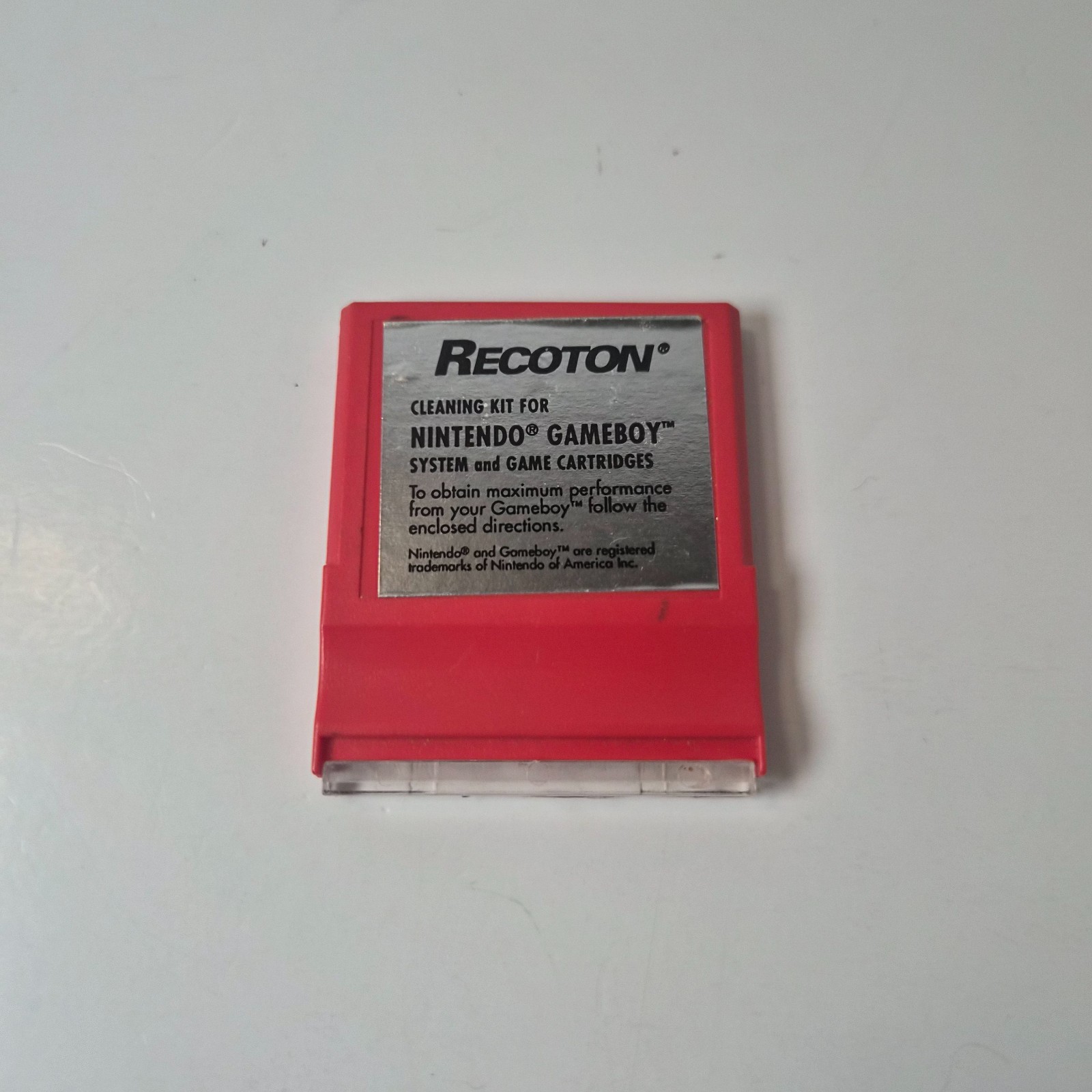 Recoton Game Boy Cleaning Kit Cartridge Tested (N1)