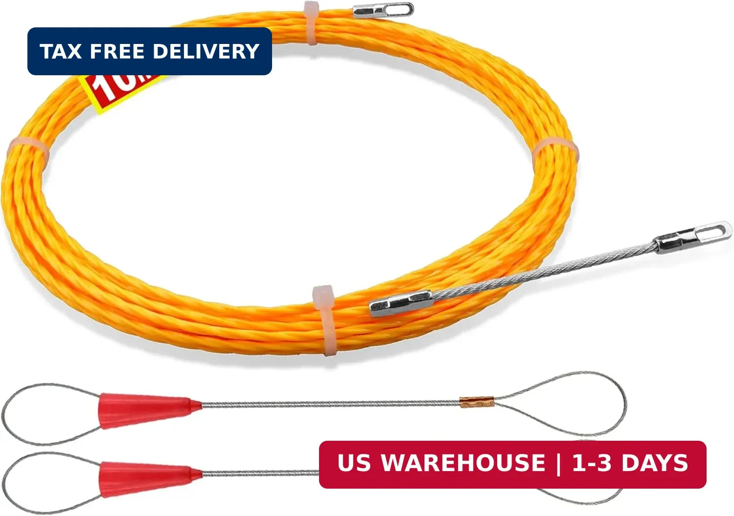 Electrical Fish Tape 10m | 3.0 mm Wire Fish Tape Wire Puller | Wire Snake for Ru