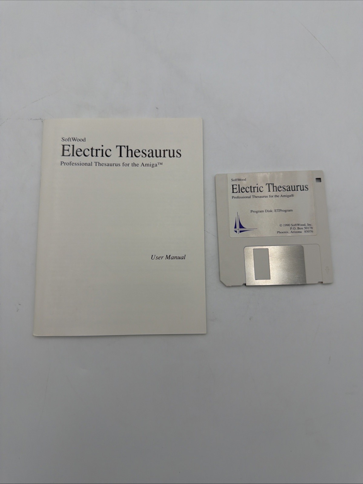 SoftWood Electric Thesaurus v2.0 Commodore Amiga Manual Disk Tested Working