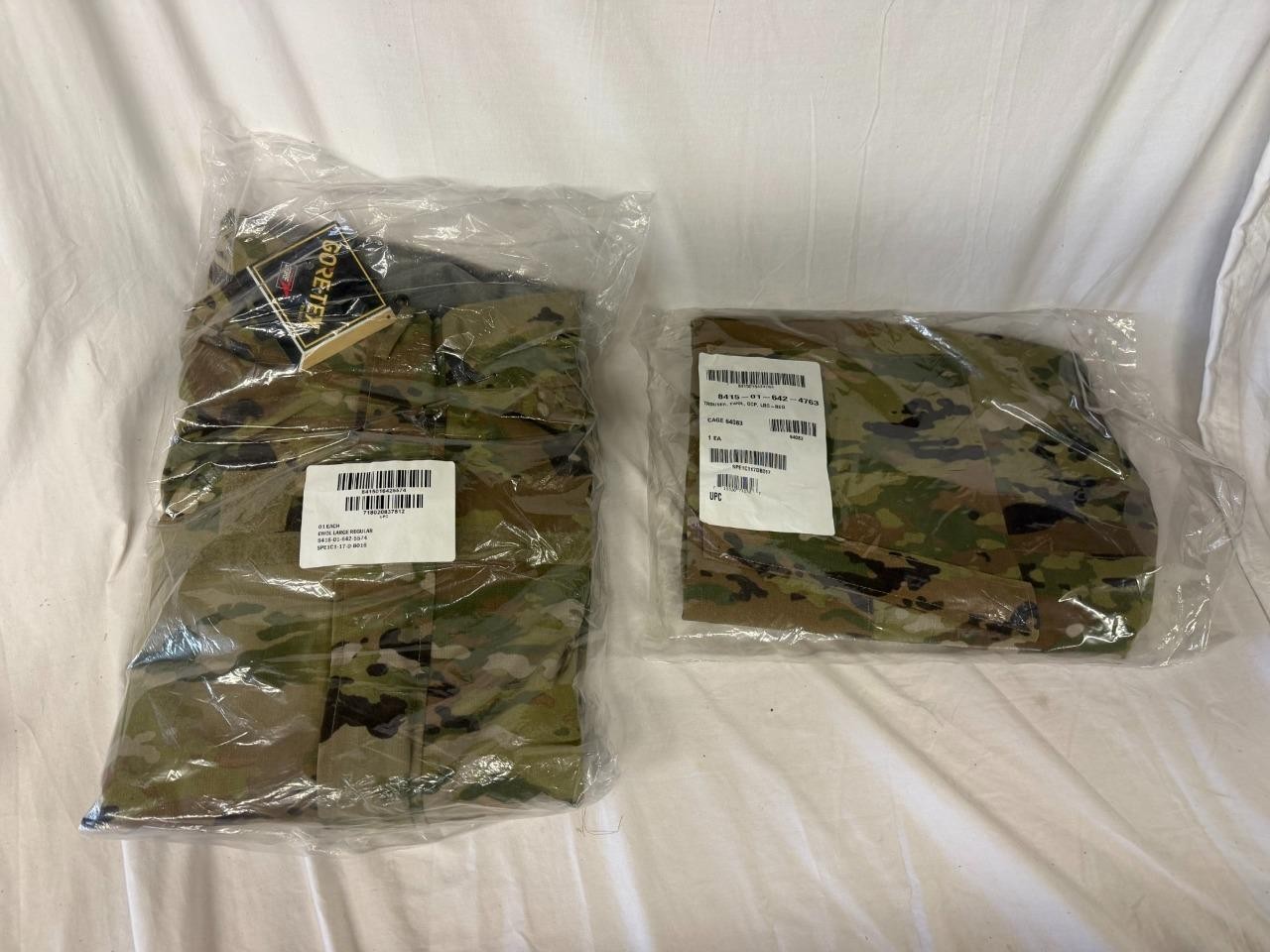 FREE EWOL FLAME RESISTANT GORETEX MULTICAM OCP W2 PARKA WITH HOOD & TROUSER LR
