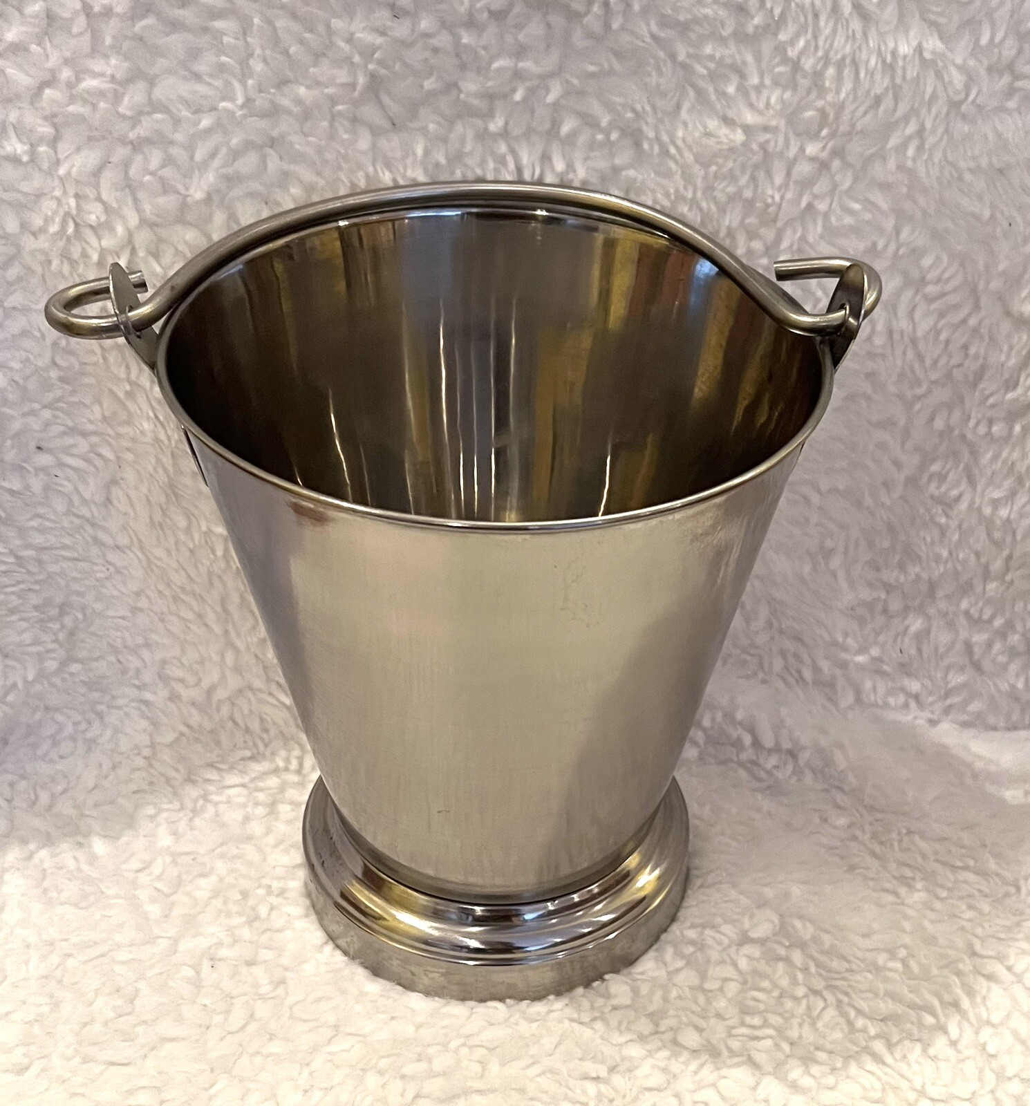 Ice Cube Bucket 7.5x6.5 Stainless Steel Ice Container Metal
