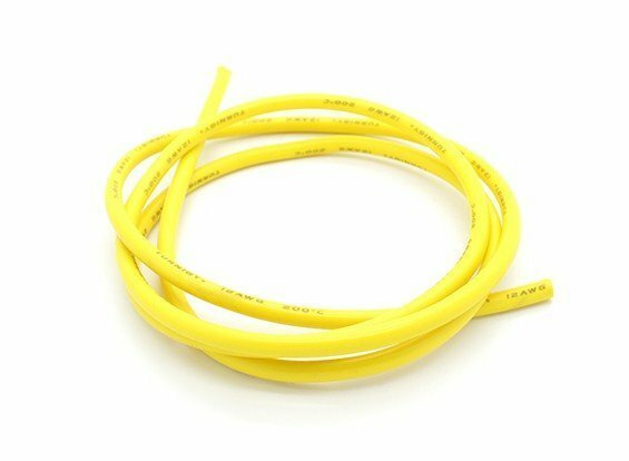 Yellow 13awg Silicone Wire 3 feet (3′)