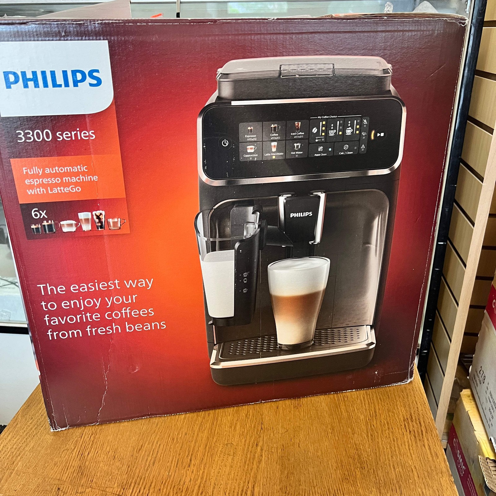 Philips - 3300 Fully Automatic Espresso and Coffee Machine with LatteGo