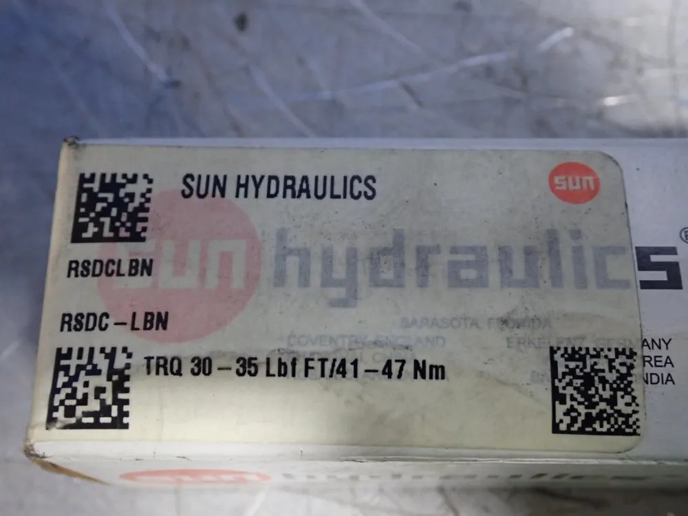 SUN HYDRAULICS PRESSURE RELIEF VALVE RSDC-LBN
