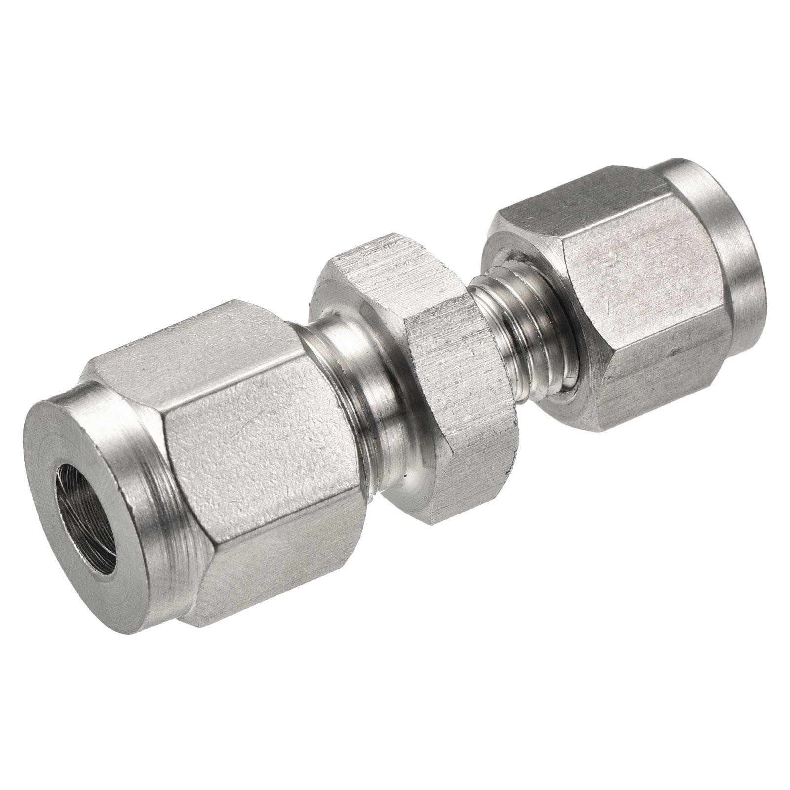 Compression Tube Fitting 3mm x 6mm OD Tube Double Ferrule Coupling Connector