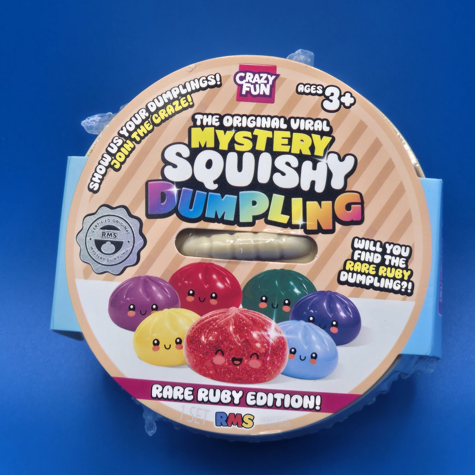 Authentic RMS DUMPLING VIRAL Mystery Dumpling Rare Ruby Edition Squishy TOY NEW