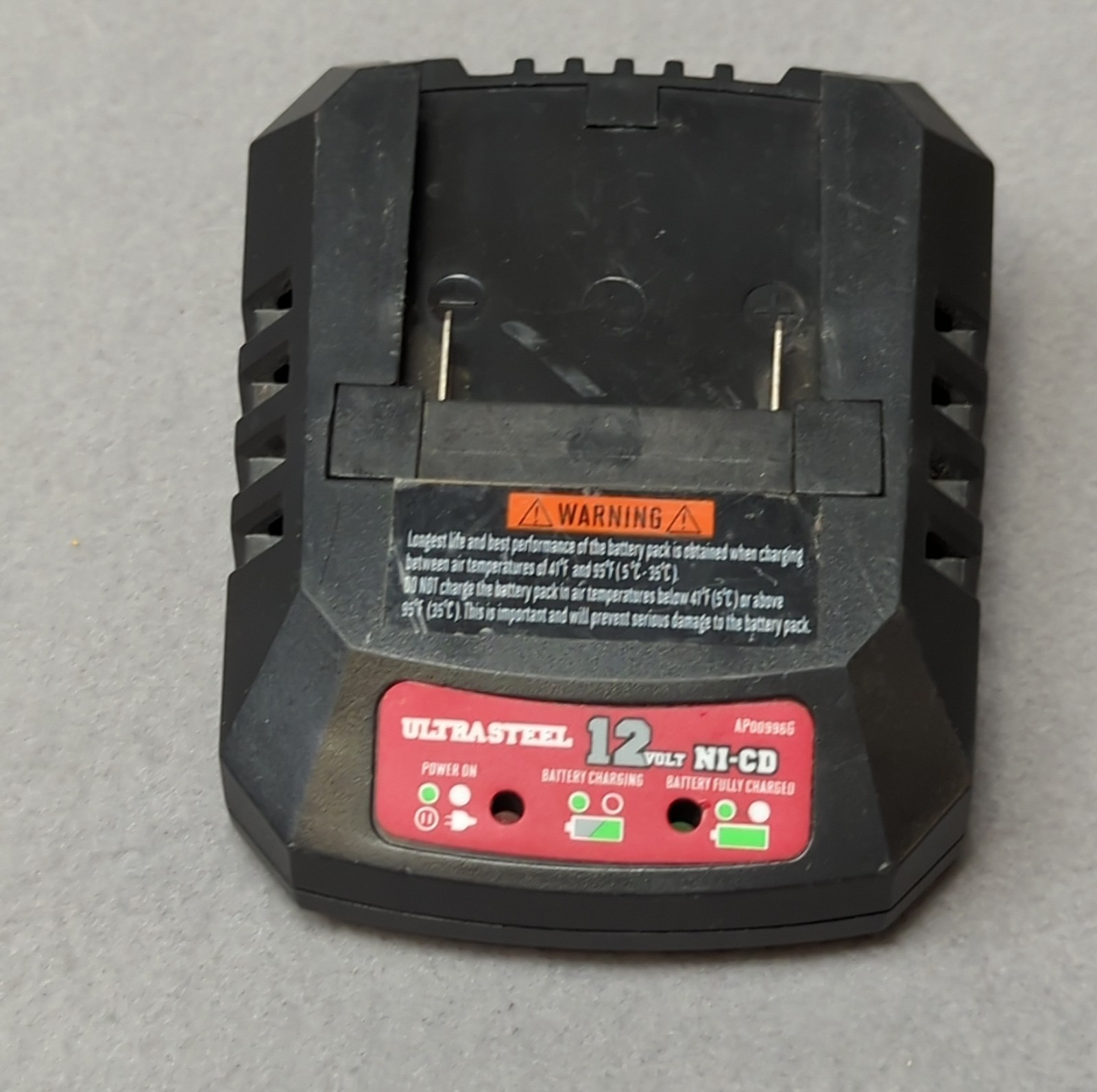 Ultra Steel 12 Volt NI-CD Battery Charger Stand AP00996G for AP00996G-B *NO CORD