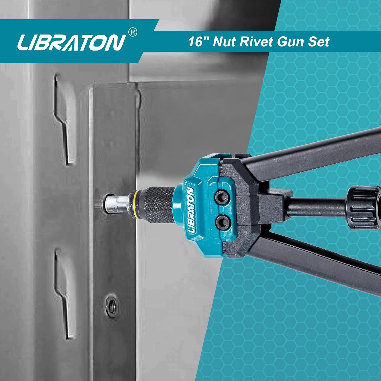 Libraton Rivnut Pliers, 16" Riveter Set, Double Handle Rivnut Pliers We...