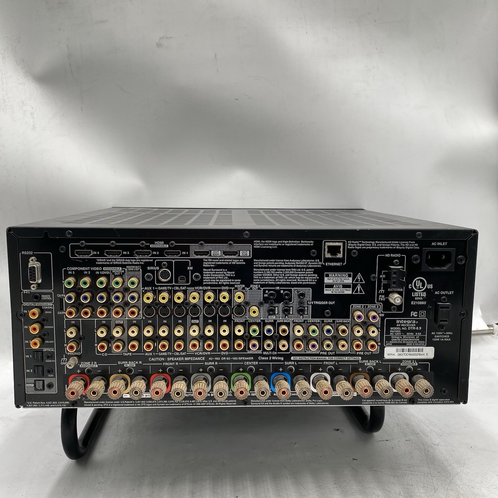 Integra DTR-8.9 7.1 A/V High Performance Receiver