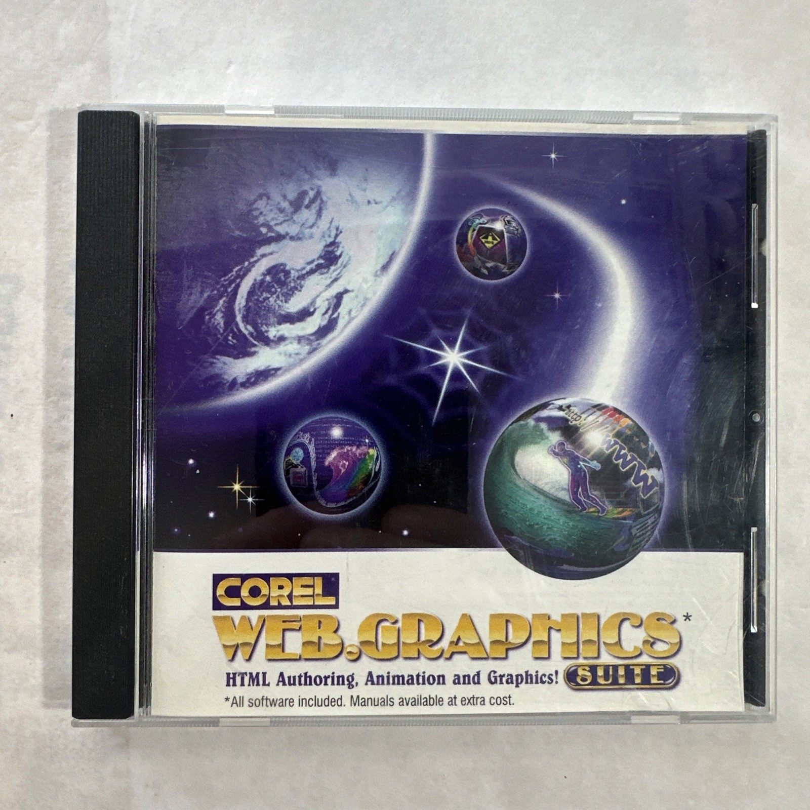 Corel Web Graphics Suite, 1997, PC CD-ROM, Very Good Mint