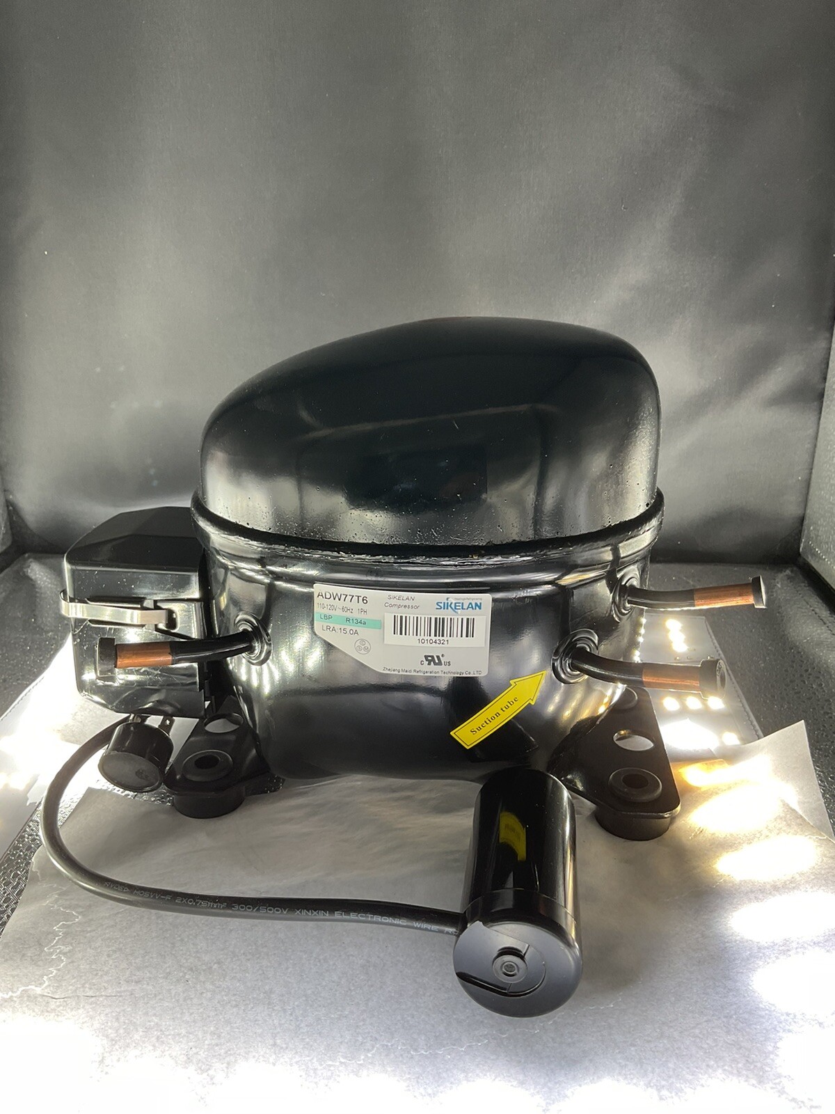 Sikelan Compressor ADW77 1/4 Hp 115v 631 BTU R134A