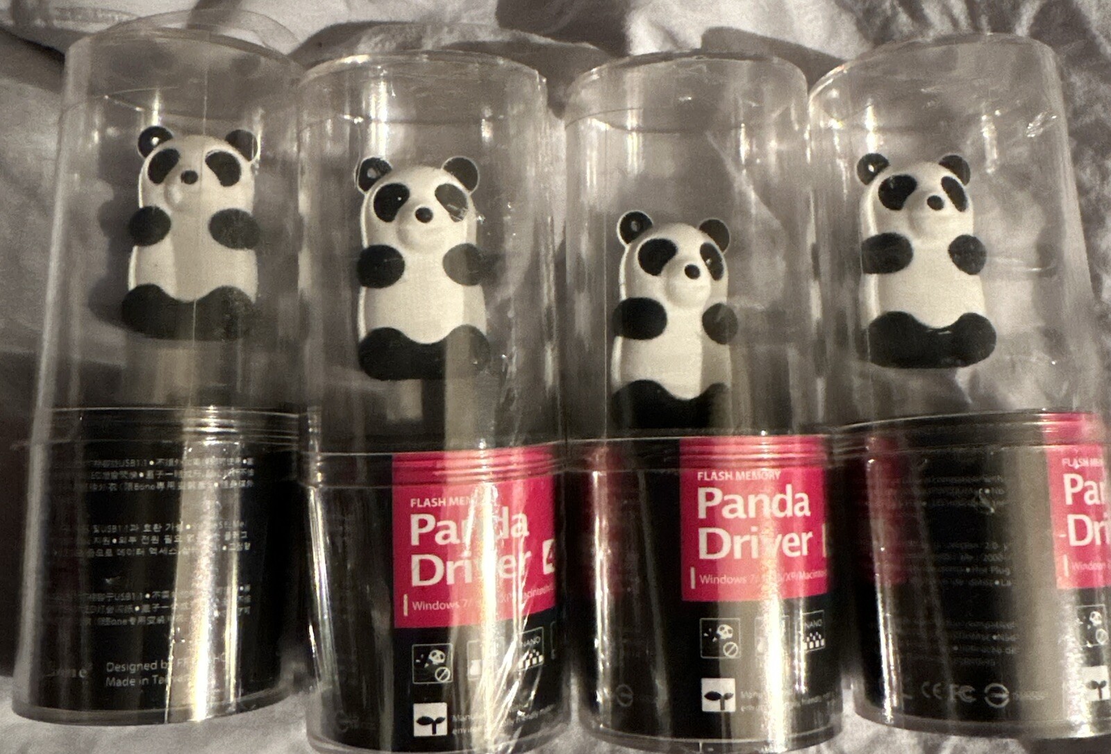 Lot Of 4 4 Gb Driver USB ANIMALS panda NEW