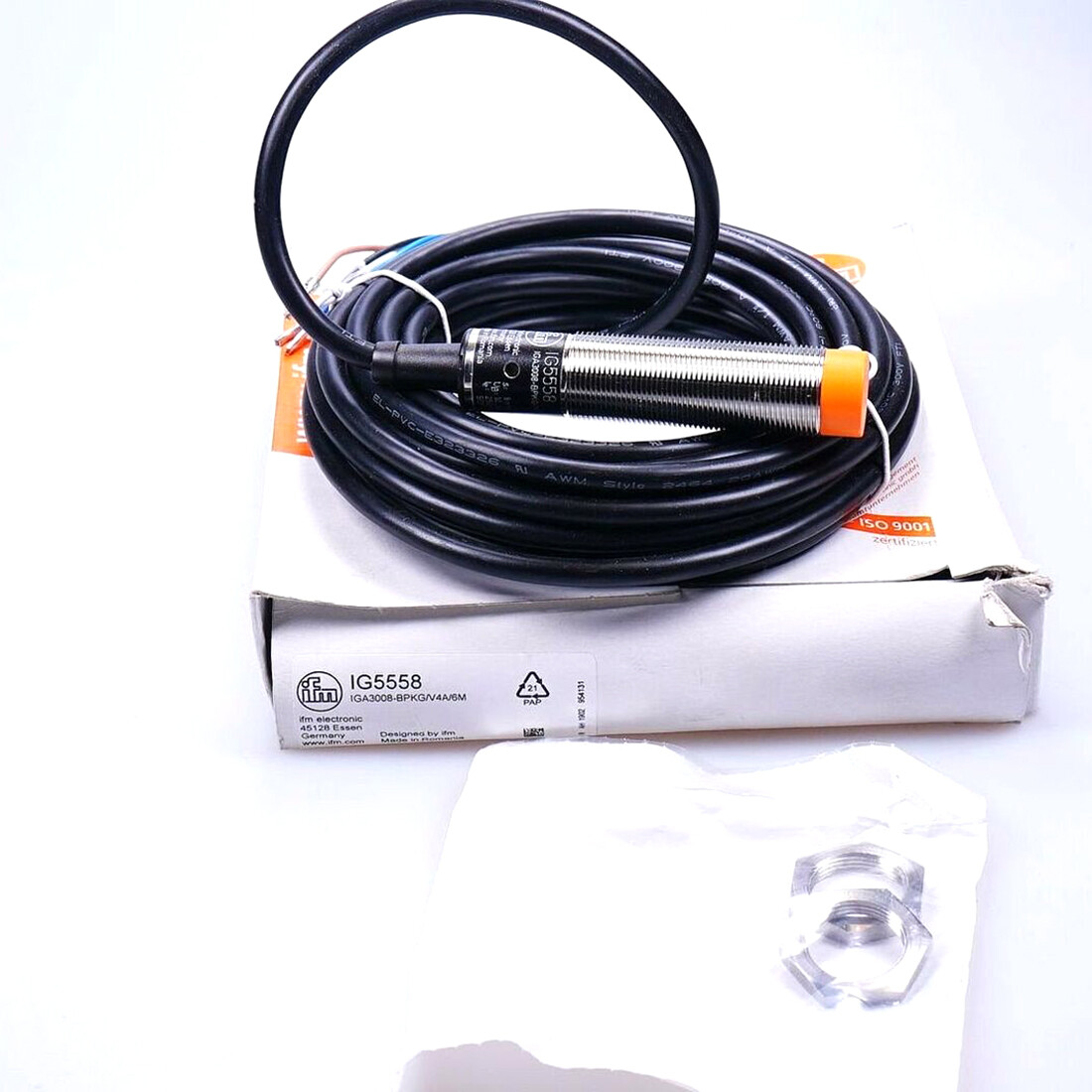 IFM IG5558 IGA3008-BPKG/V4A/6M Proximity Switch New