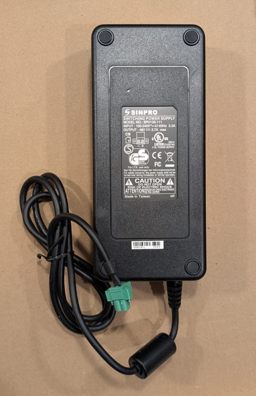 Sinpro SPU130-111 48V 2.7A Switching Power Supply NEW