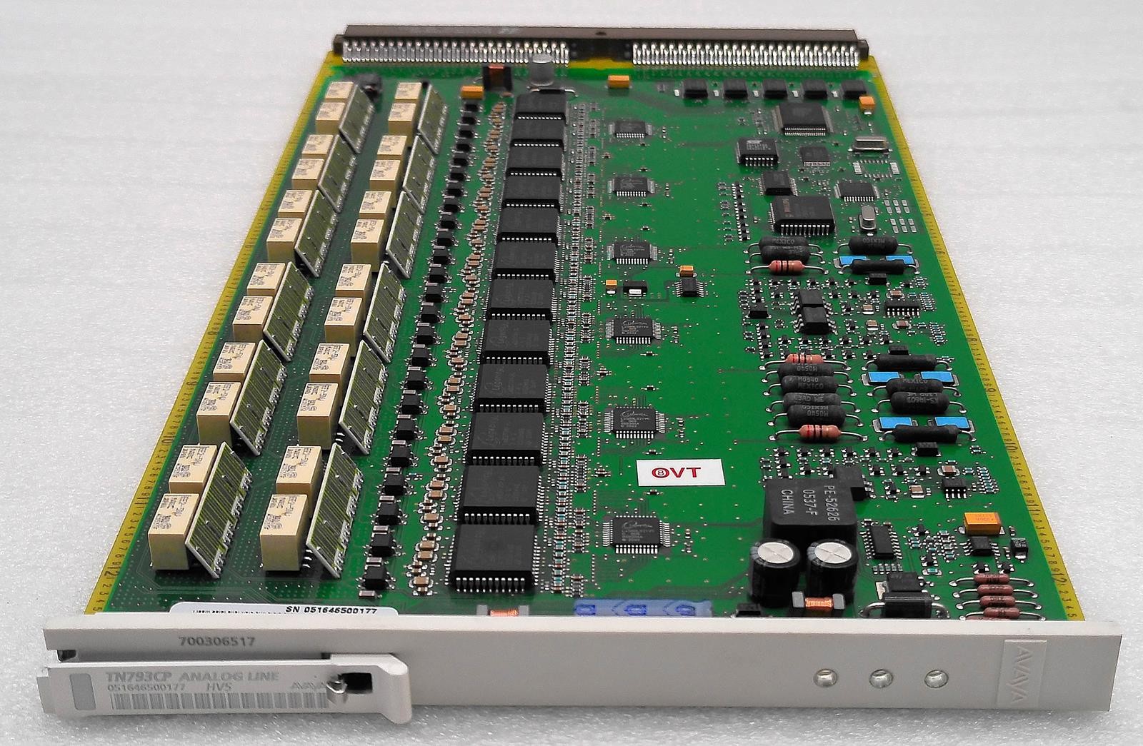 AVAYA TN793CP ANALOG LINE HV5 700306517 24-PORT CIRCUIT BOARD