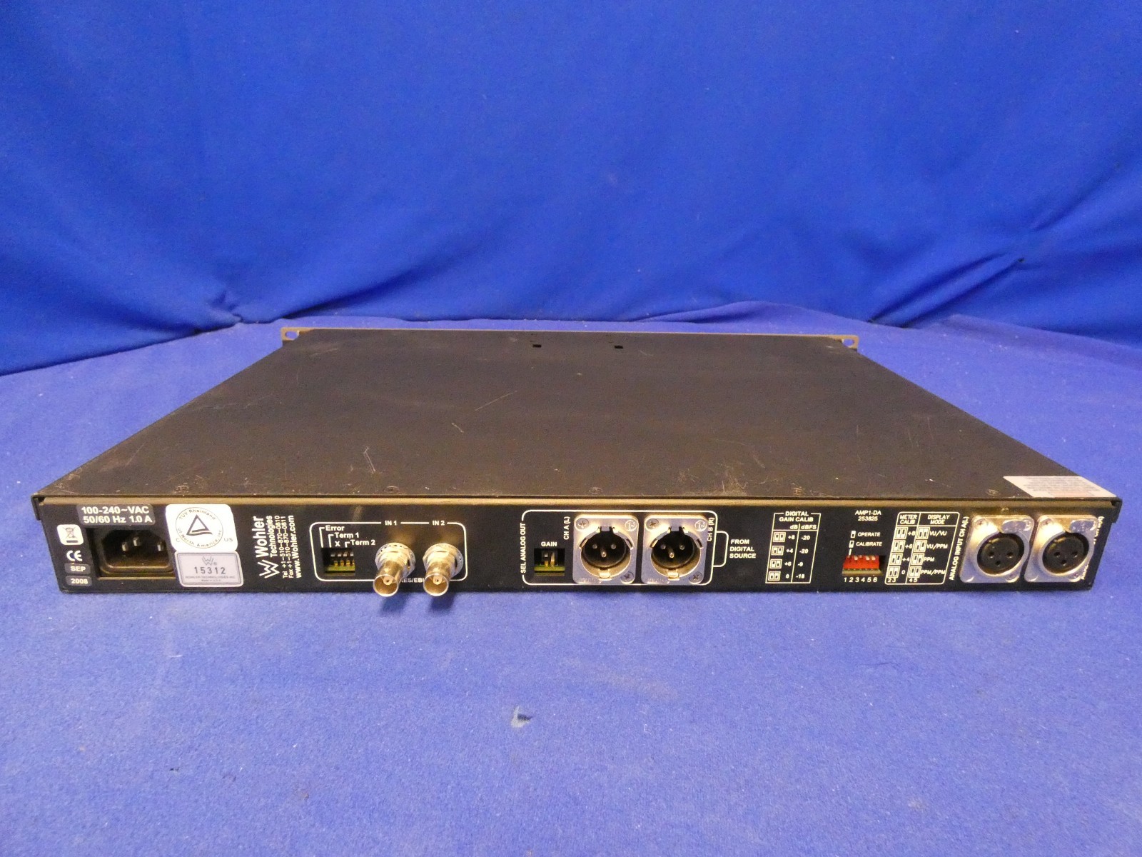Wohler AMP1-DA Digital Audio Monitor Panel