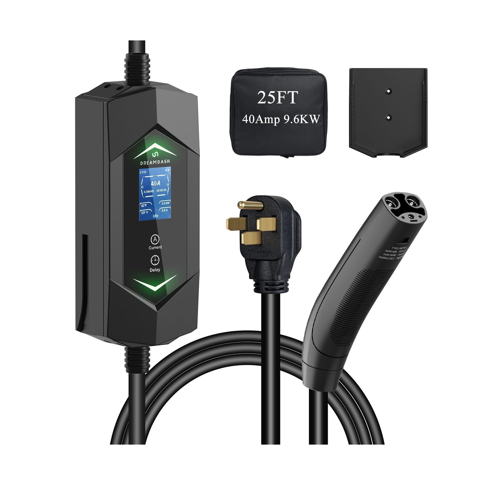 Level 2 Ev Charger for Tesla,NACS Ev Charger with 25ft ETL Listed Cord,6A-40A...