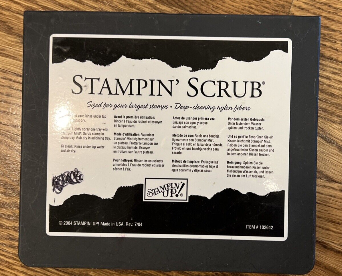Stampin' Up  STAMPIN SCRUB Two-Sided Stamp Cleaner Nylon Fiber