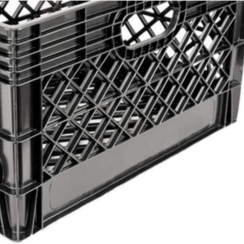 24 QT Heavy-Duty Rectangular Dairy Crates Versatile Storage Stackable New