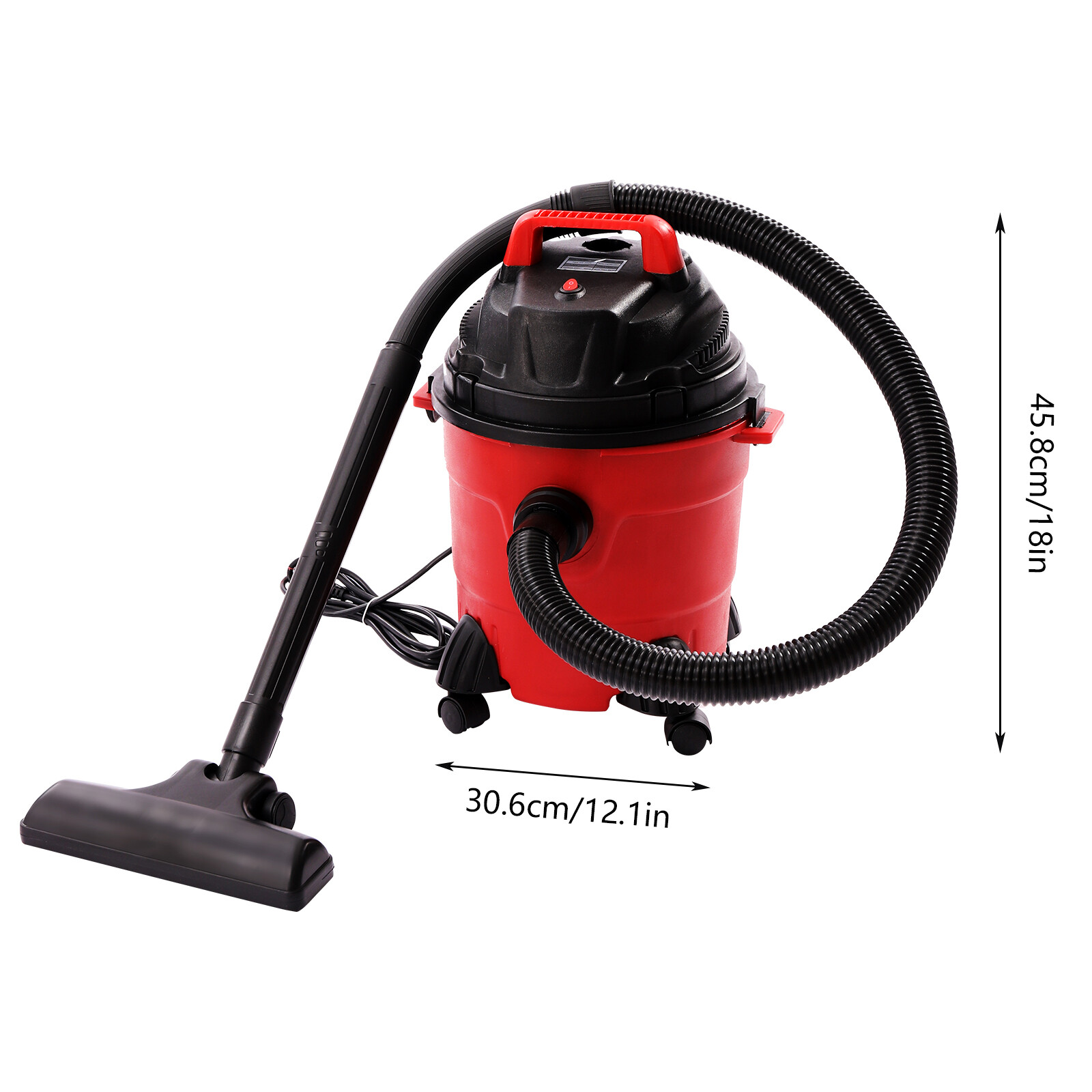4 Gallon Wet&Dry Vacuum Small Shop Vac Cleaner Hose Durable Lightweight Portable