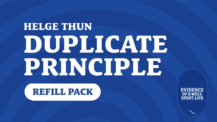 Evidence of a Well Spent Life – Duplicate Principle Cards by Helge Thun