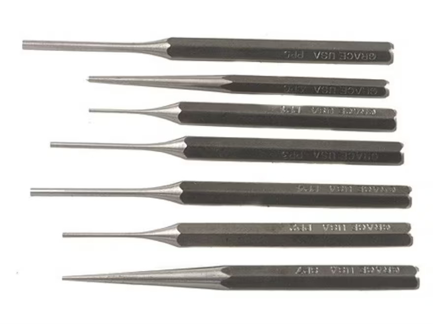Grace USA 7 Piece Steel Punch Set