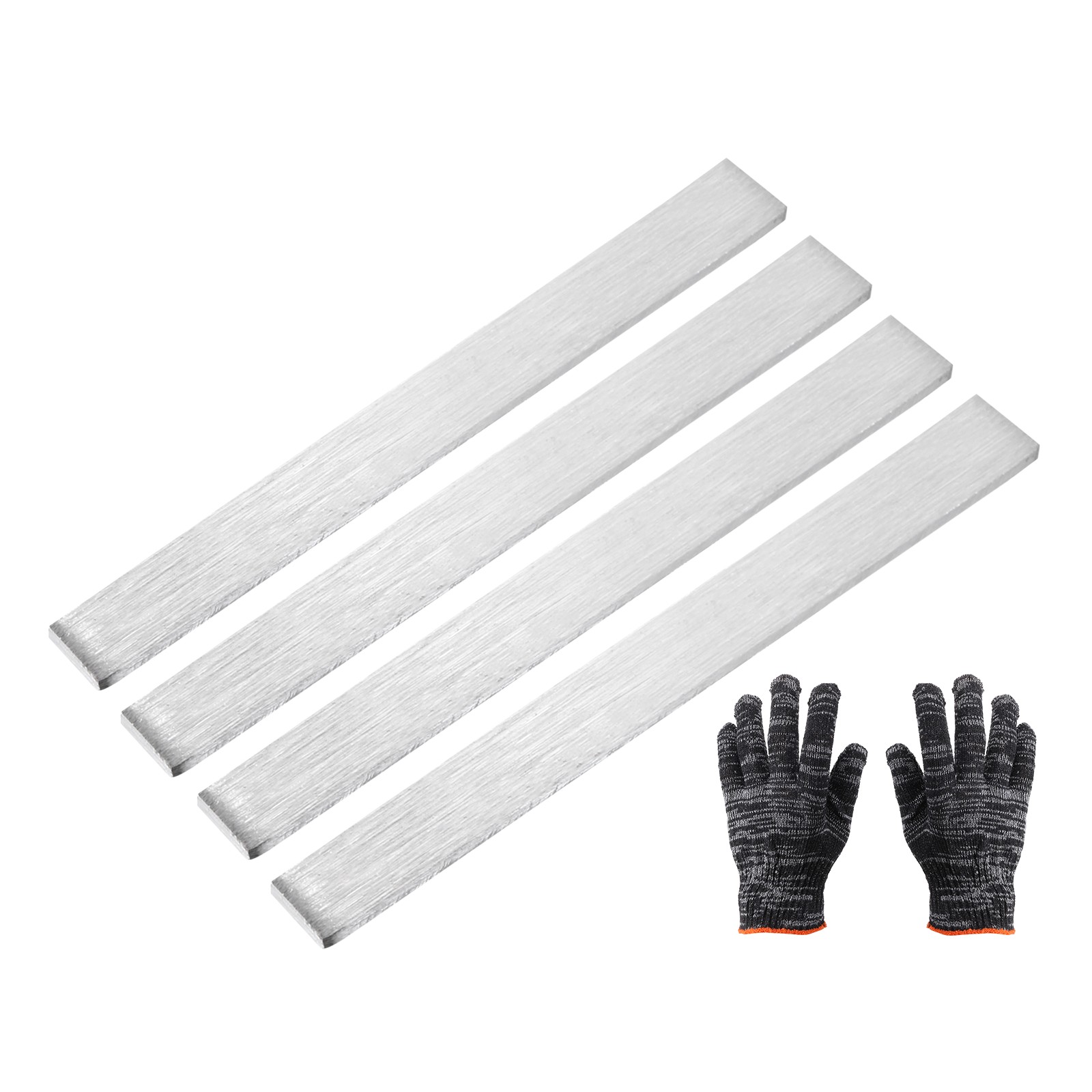 4 Set 316 Stainless Steel Flat Bar, 1/8"(3mm)T x 3/8"(10mm)W x 3-15/16"(100mm)L