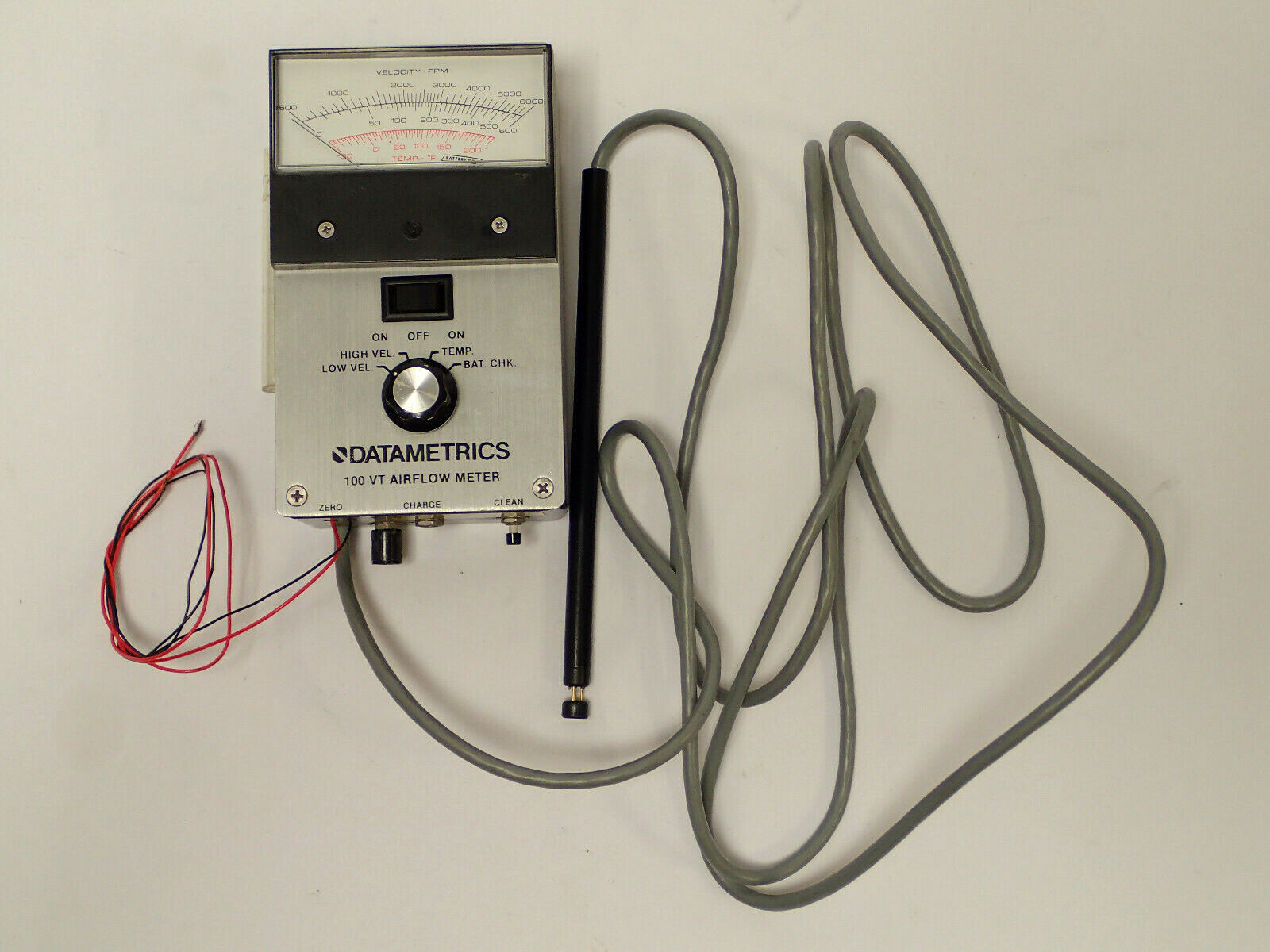 DATAMETRICS 1000 VT AIRFLOW METER 100VT-A EDWARDS w INTEGRATED PROBE