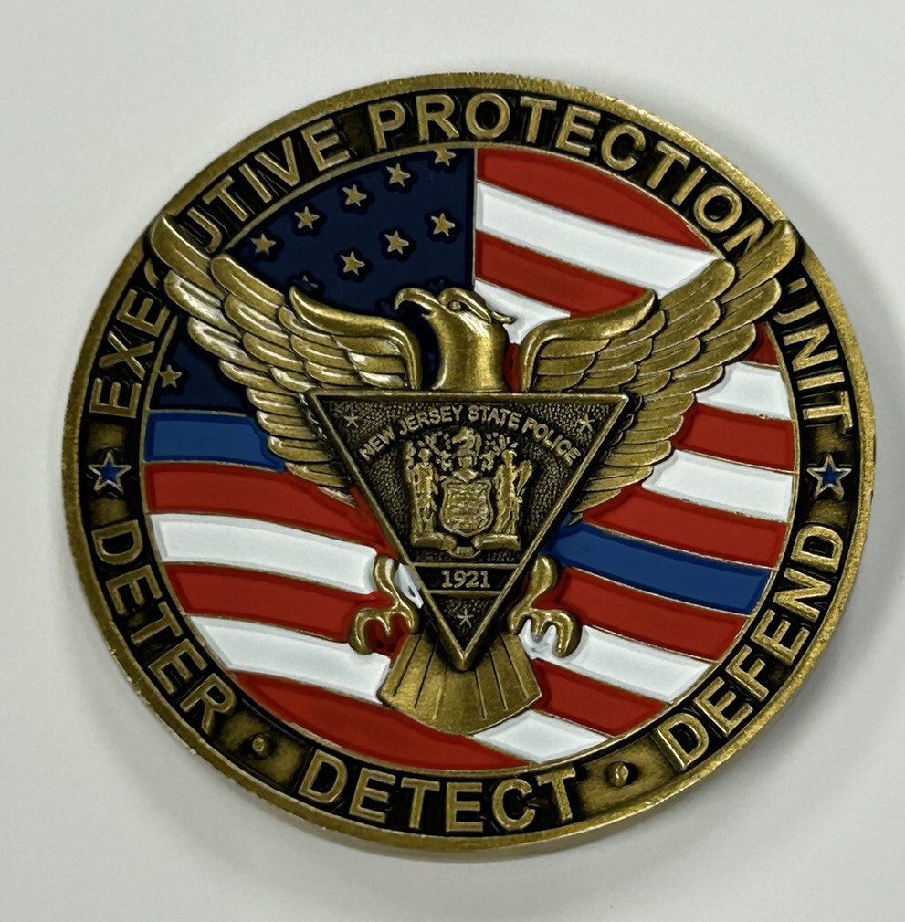 NJSP New Jersey State Police Executive Protection Unit Challenge Coin