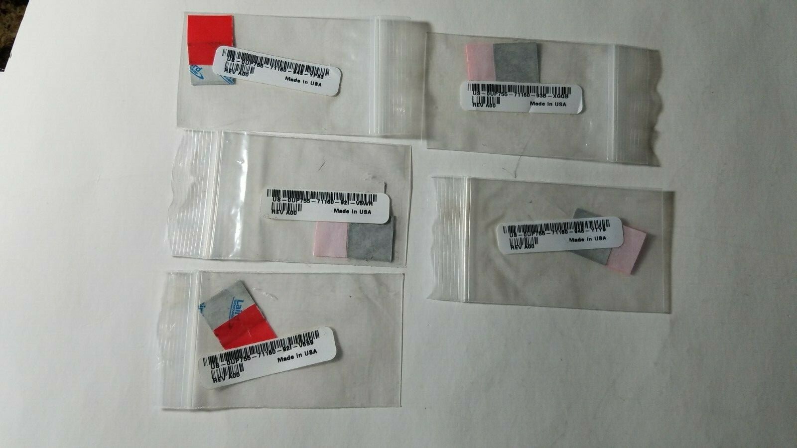 New - Lot of 5 - UP755 Genuine Dell Thermal Heatsink Grease Pad Kit UP755 (2A-5)