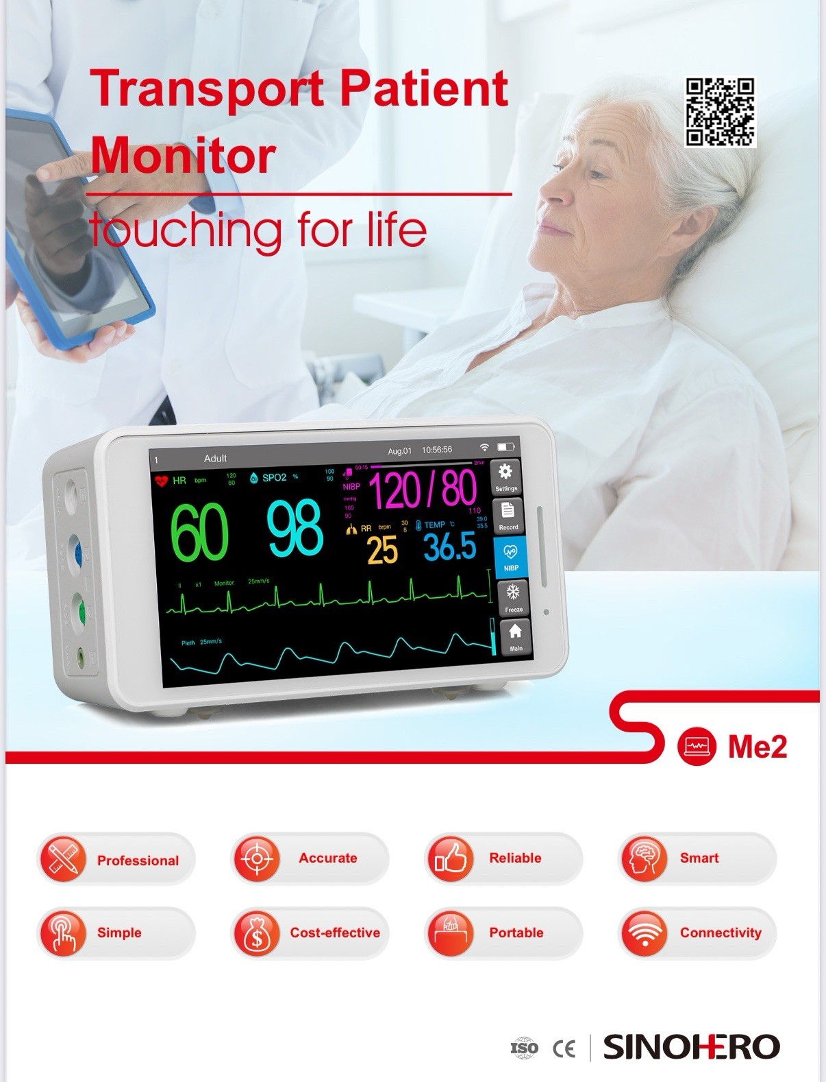 Veterinary Touchscreen Anesthesia Monitoring MEDICAL Device for Patient Monitor