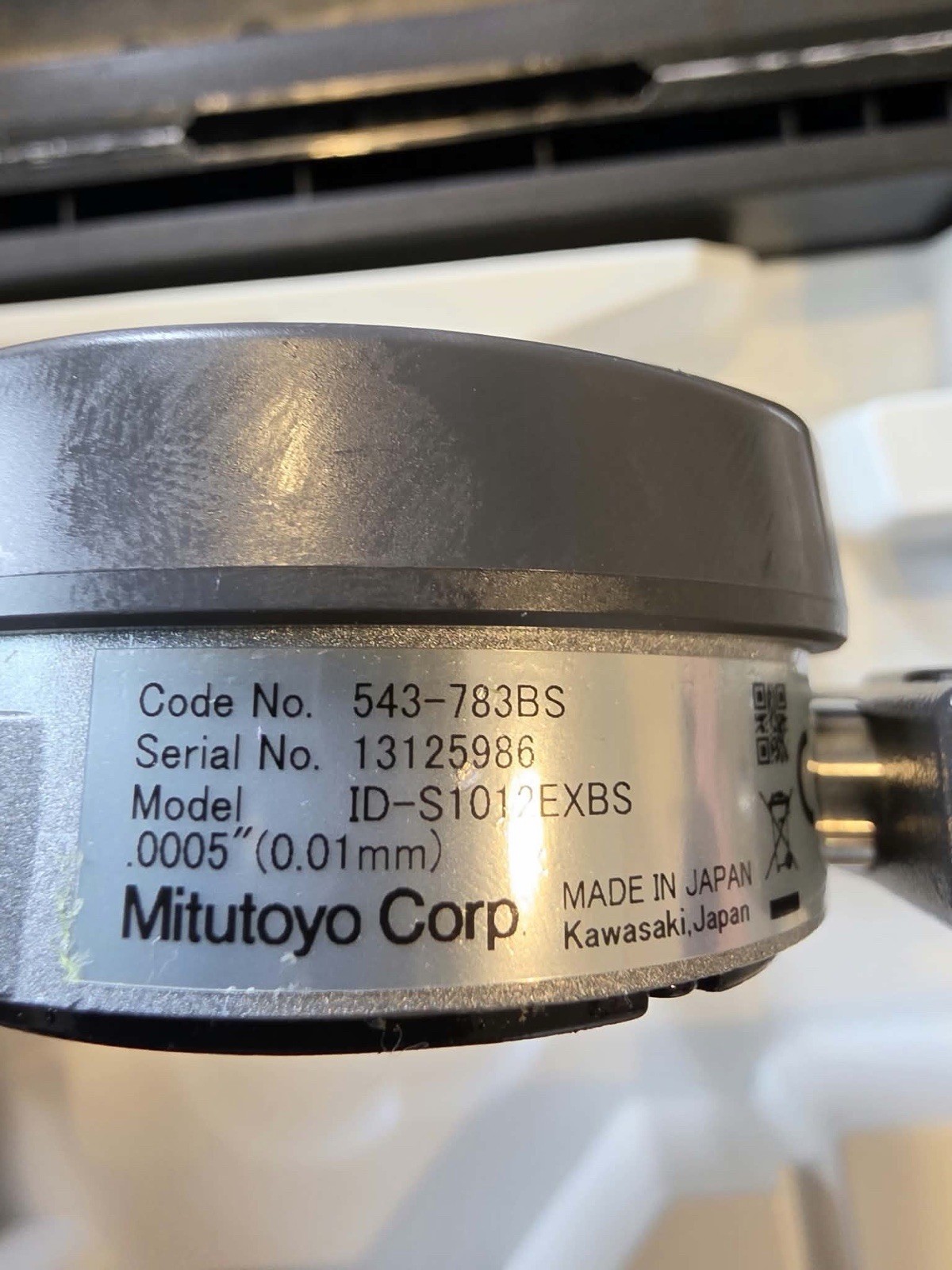 Mitutoyo ID-S1012EXB Absolute Digimatic Indicator 547-500S