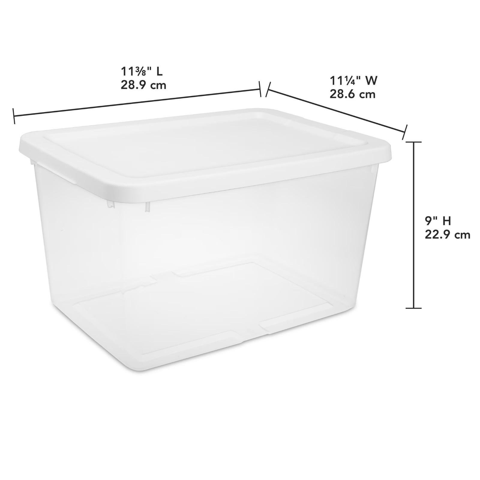 Sterilite 20 Quart Small Storage Bin Plastic Container with Snap On Lid 2pk