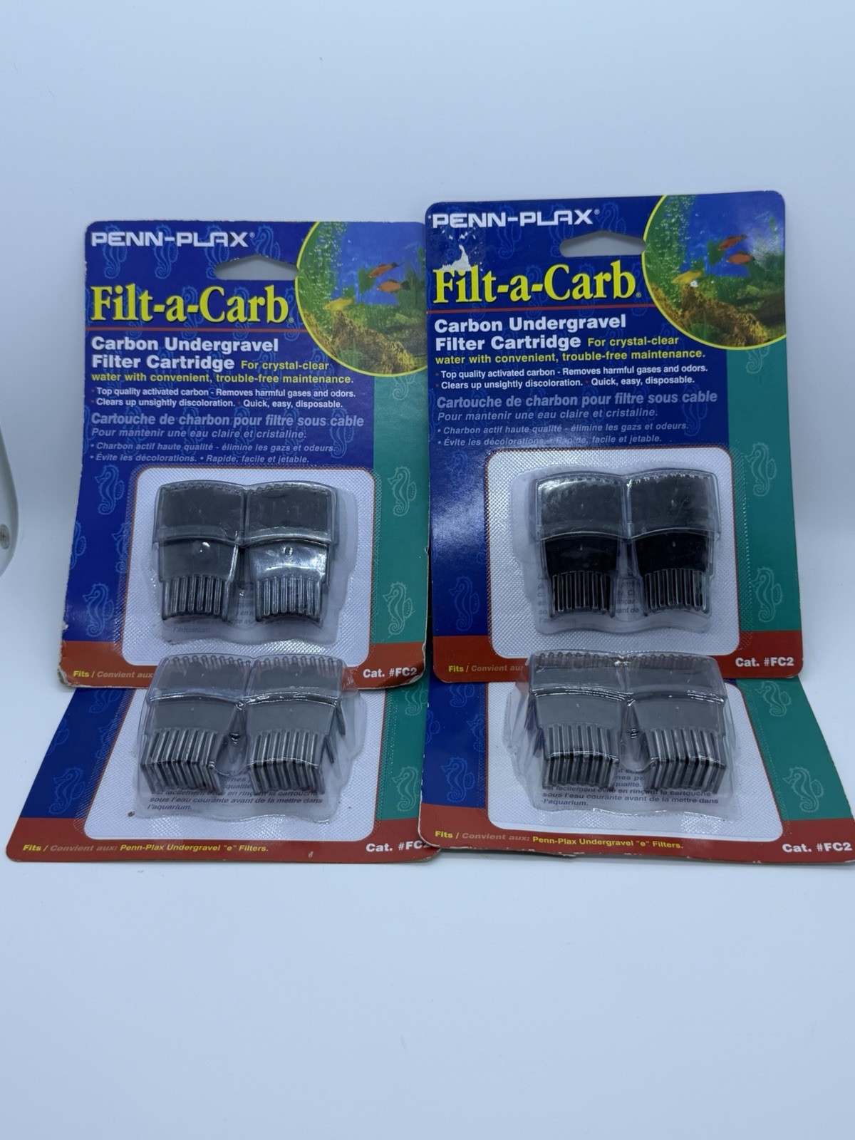 Penn Plax  Filt-A-Carb for Multi-Pore and Under Gravel Filter Lot of 4 Qty.8