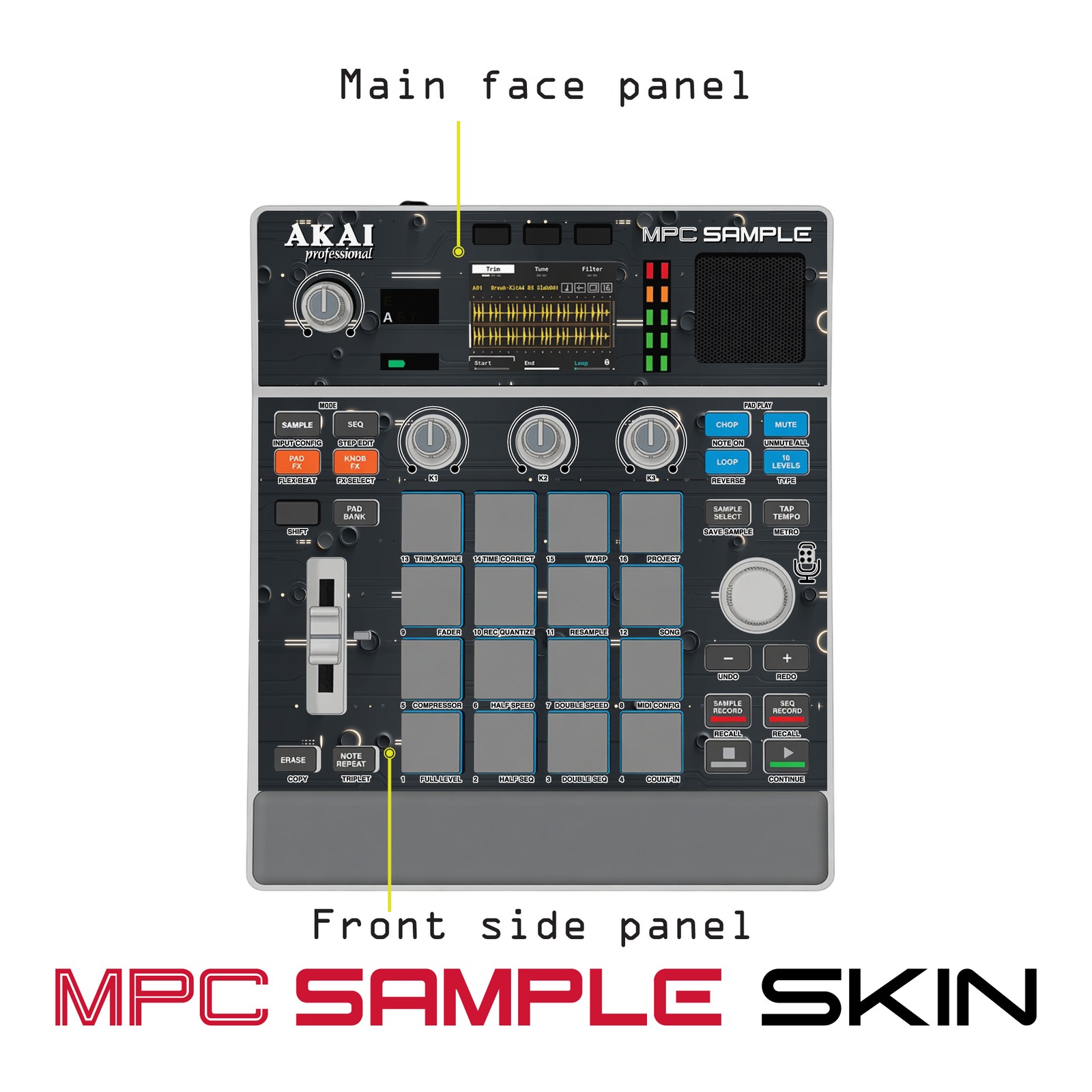 Akai MPC Sample Skin / Purple Void