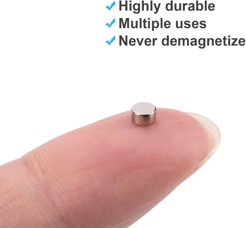 200Pcs Small Magnets, 3X2 Mm Mini Tiny round Magnet, Micro Neodymium Magnets ...