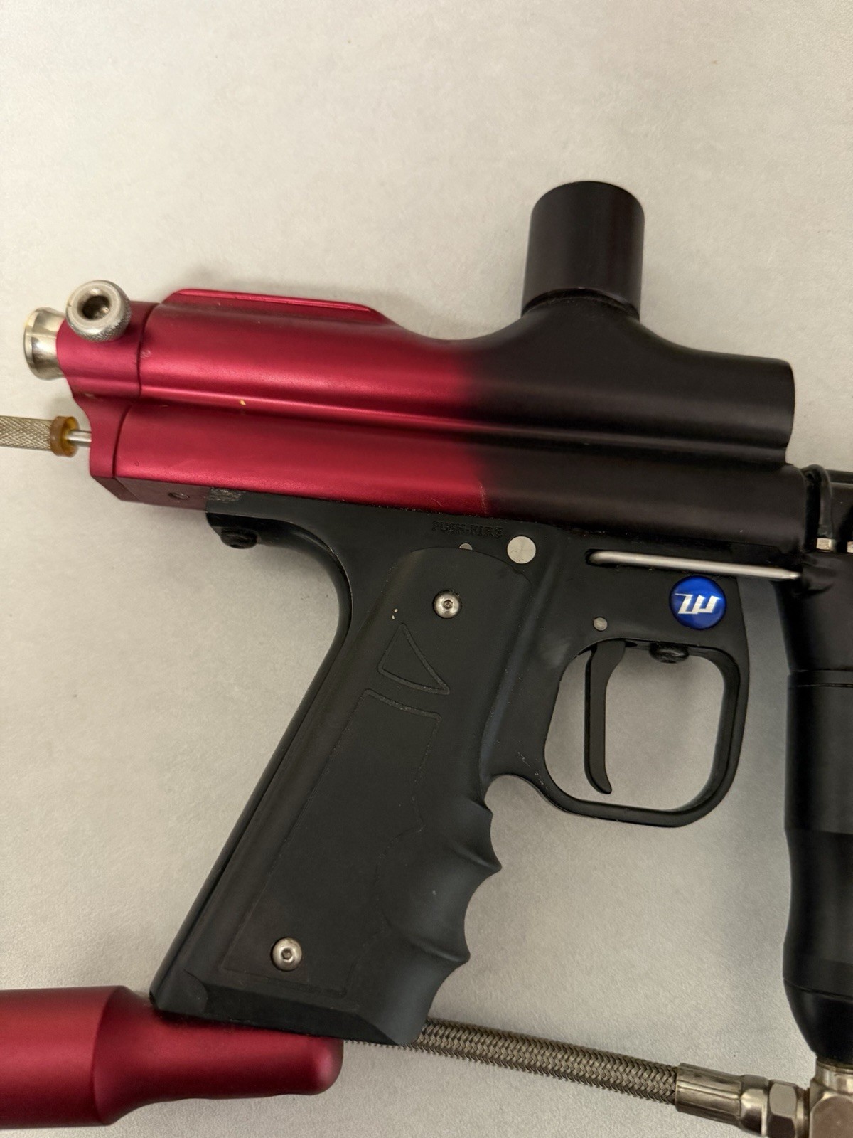 WGP Trilogy Autococker Paintball Marker Black/Red Untested