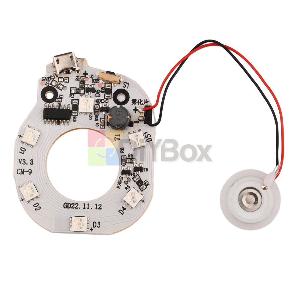 Micro USB Atomizing Humidifier Module Fogger Mist Generator PCB Circuit Board