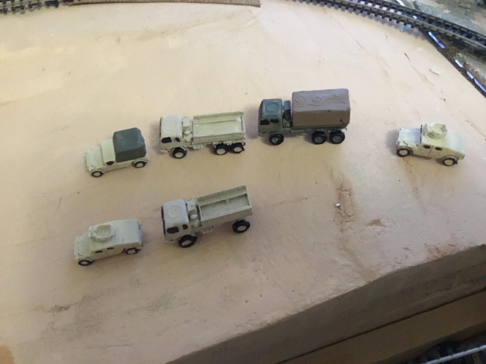 N Scale modern Military Army LMTV HUMVEE Convoy set 3 D printed unpainted