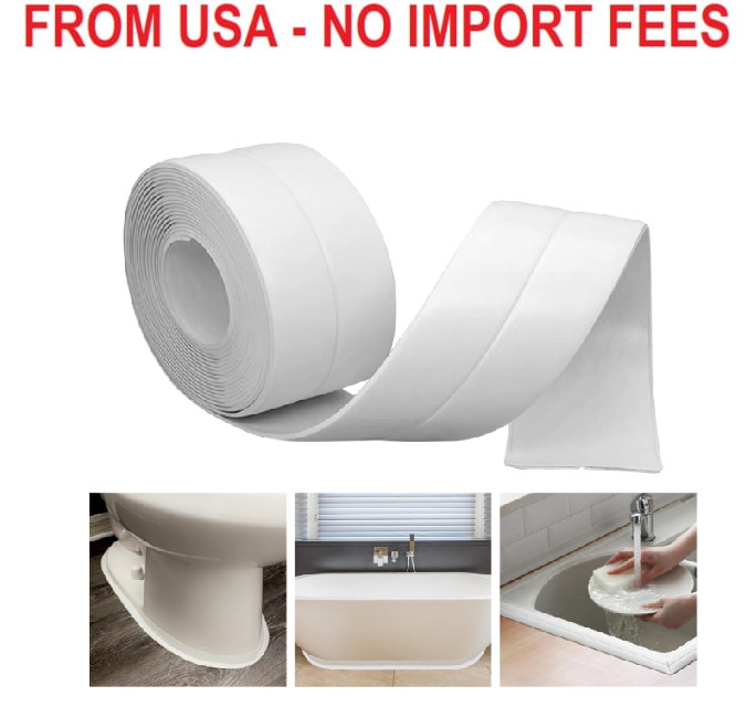 Caulk Tape Bath & Kitchen Self Adhesive Caulking Tape Waterproof, Toilet Caulk S