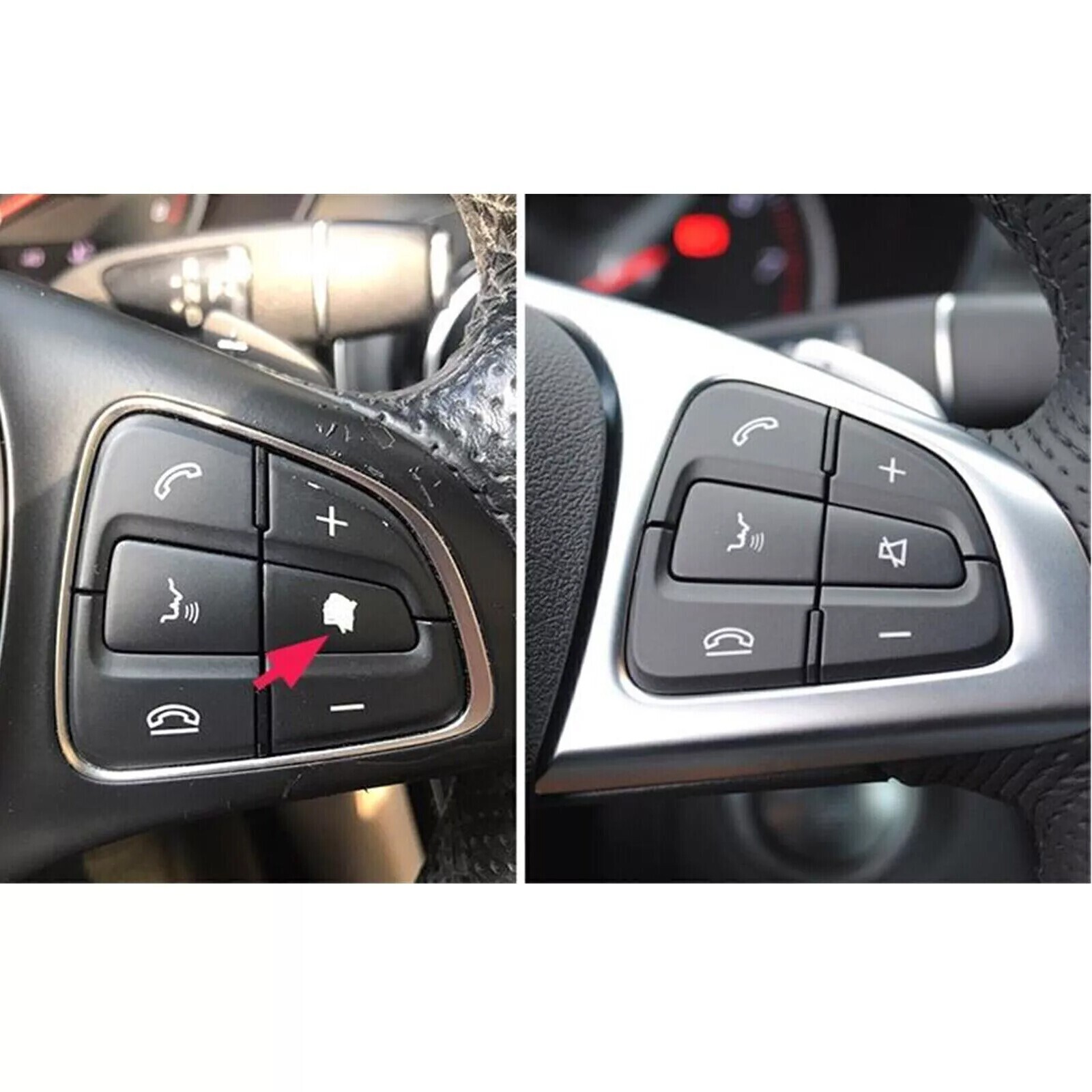 L &R Steering Wheel Right Cruise Control Switch Button for Benz 15-18 W205 C25Tk