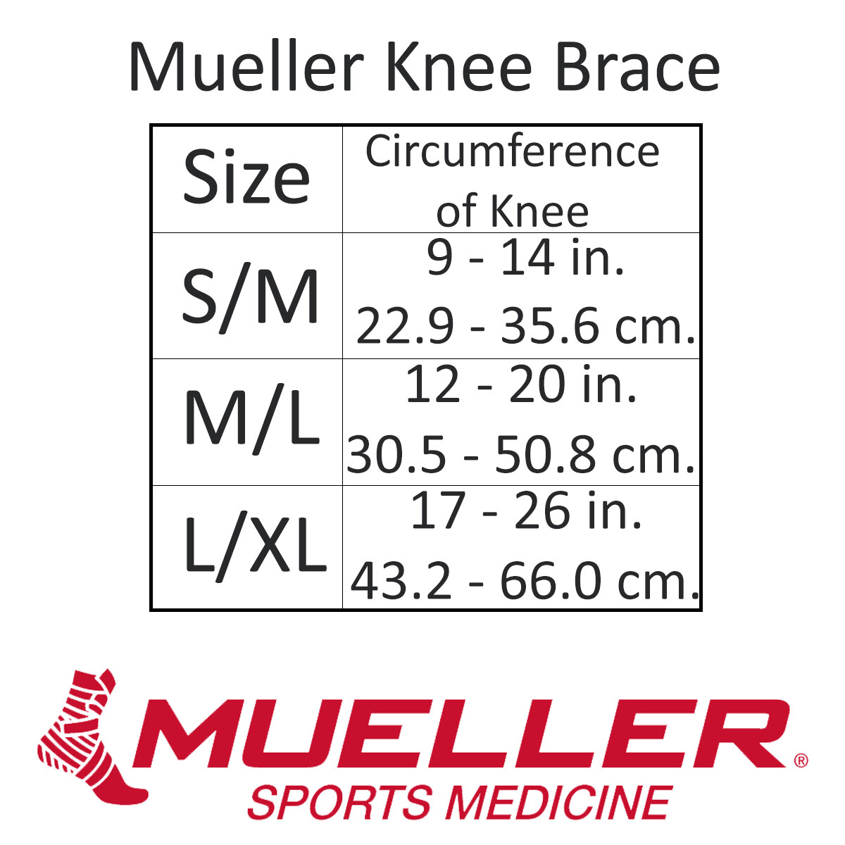 Mueller Hinged Wraparound Knee Support Brace - Black