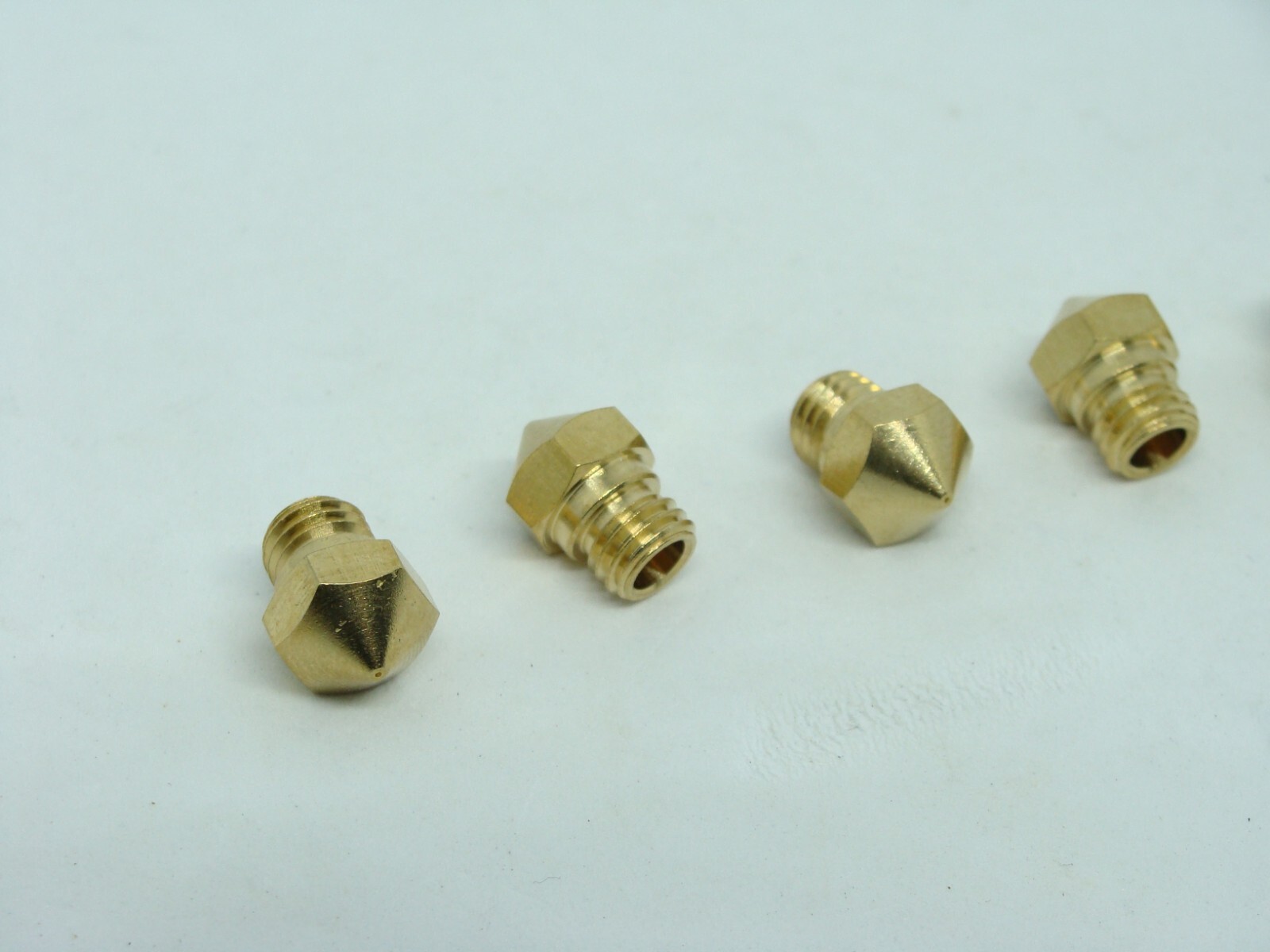0.5mm - 5 Pcs Pack Lot MK10 Nozzle Solid Brass M7 Thread Extruder Hotend Hot End